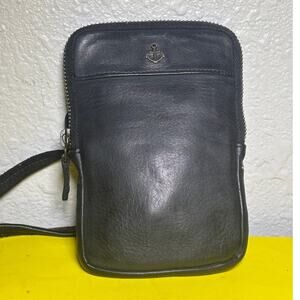 Harbour 2nd Small Black Genuine Leather Crossbody Benita Bag Wallet Travel Purse